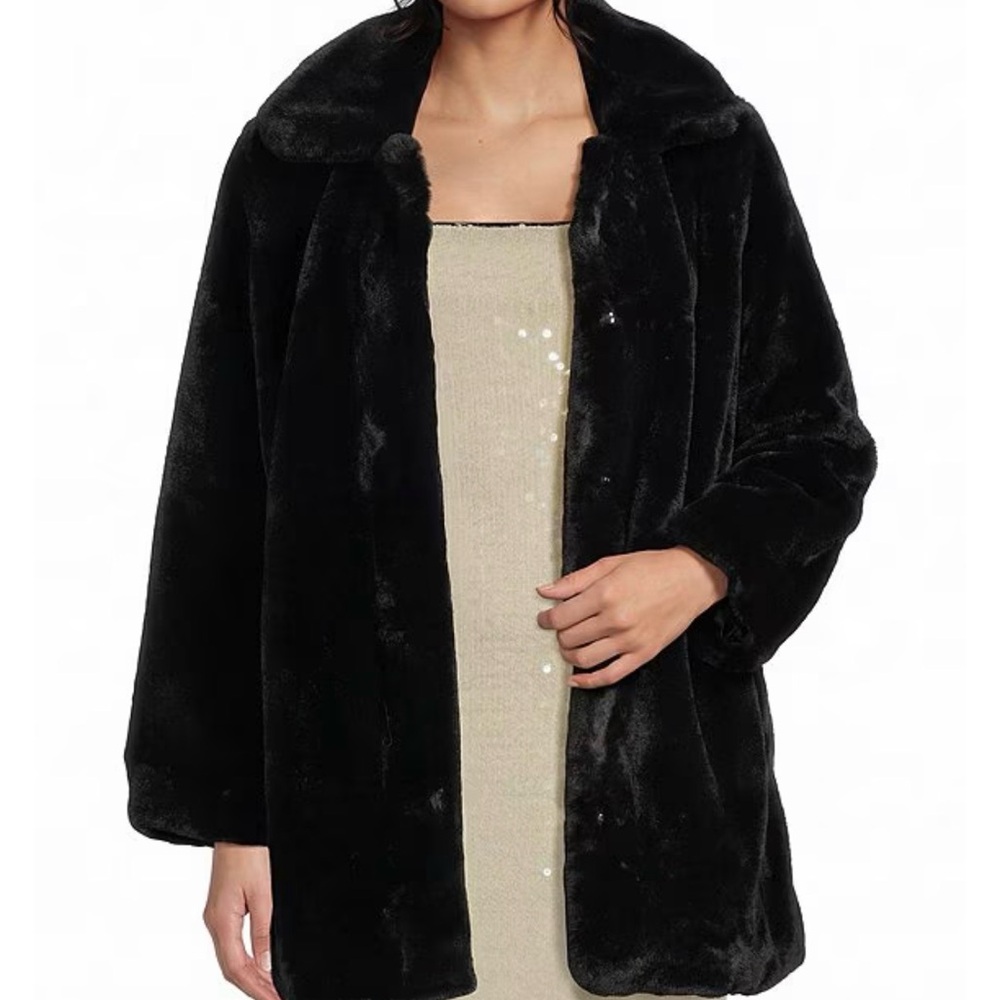 Gianni Bini Black Teddy Jacket